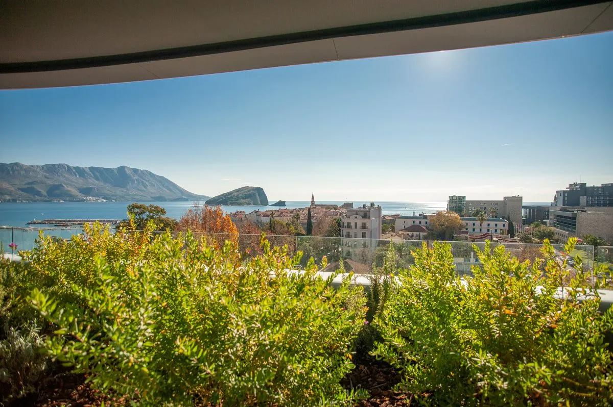 Sea and city view from the terrace.