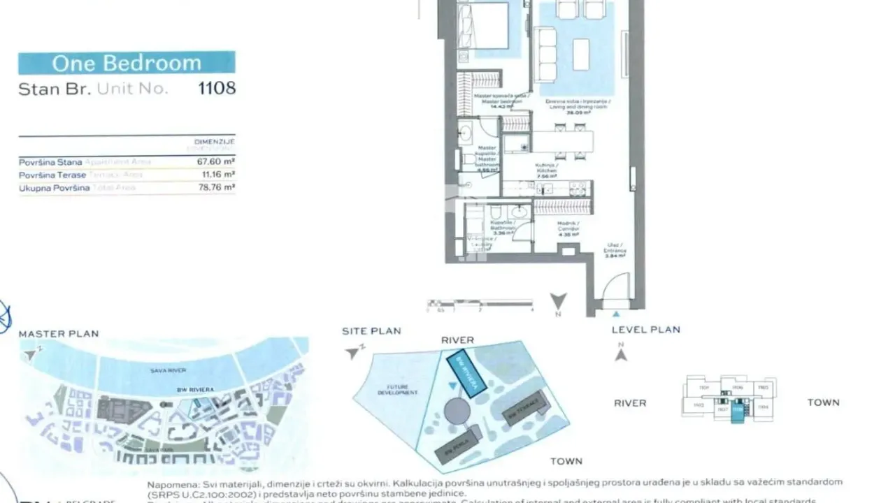 Prodaja, dvosoban stan, 79m², Savski Venac, Beograd