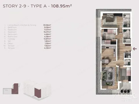 Prodaja, trosoban stan, 108m², Bar, Crna Gora - image 7