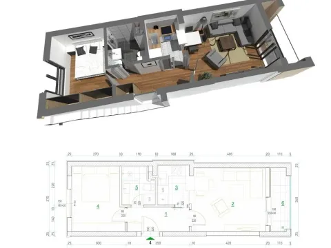 Prodaja, jednosoban stan, 42m², Centar, Podgorica - image 3