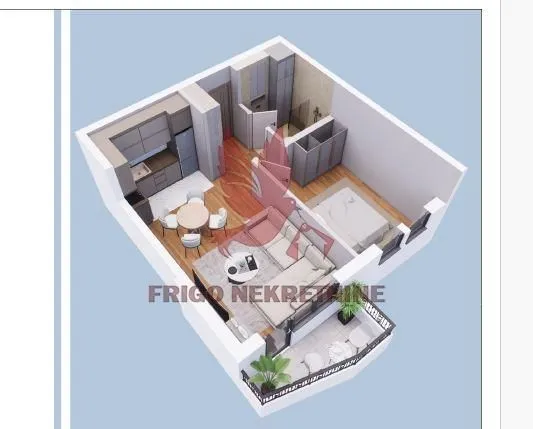 Sale, two bedroom apartment, 48m², Mladenovac, Beograd