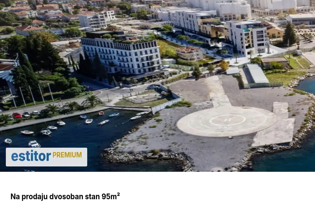Prodaja, dvosoban stan, 95m², Tivat, Crna Gora