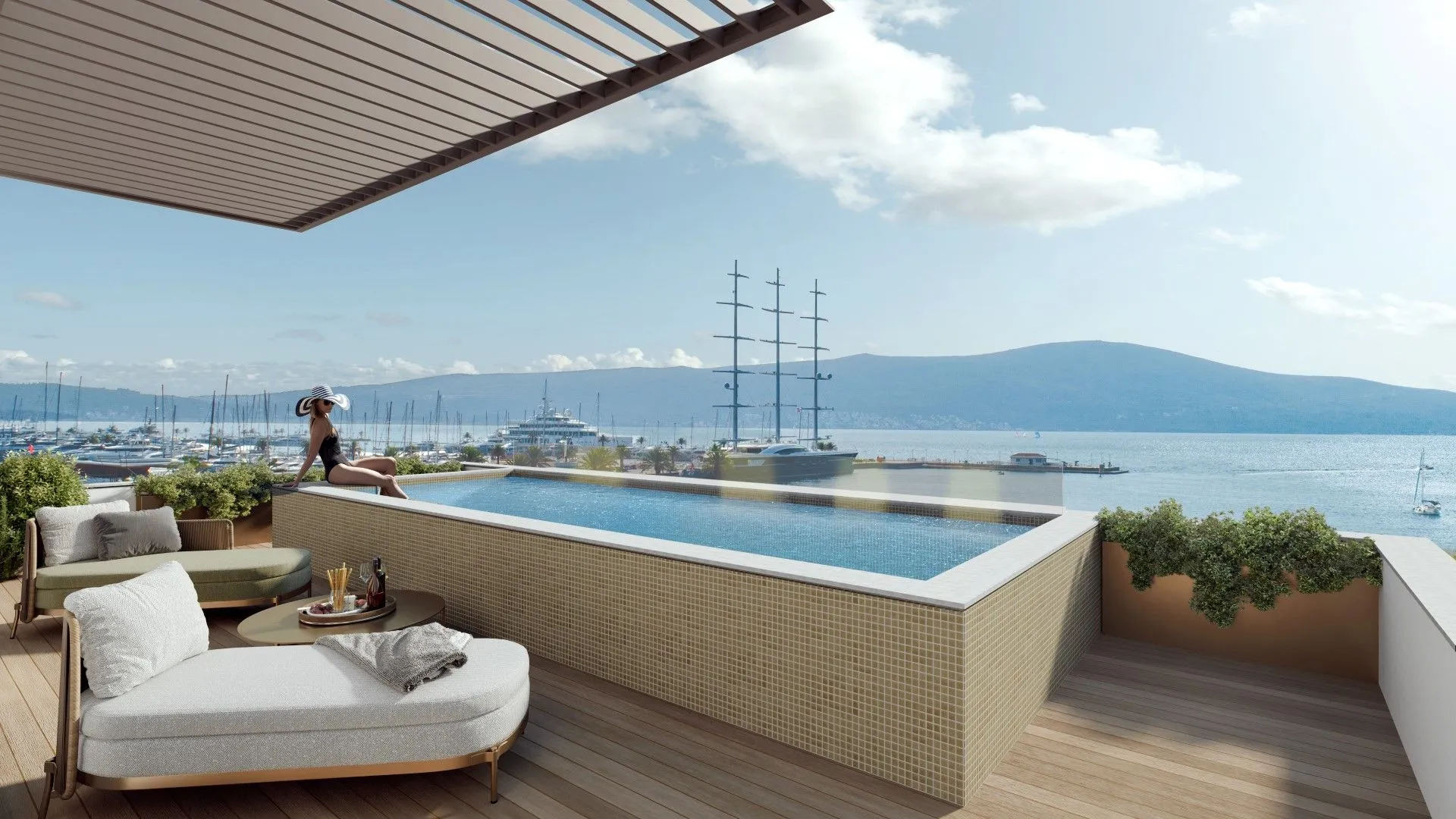 Prodaja, jednosoban stan, 55m², Tivat, Crna Gora