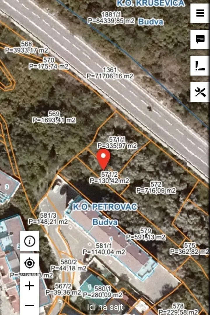 Prodaja, plac, 130m², Budva, Crna Gora