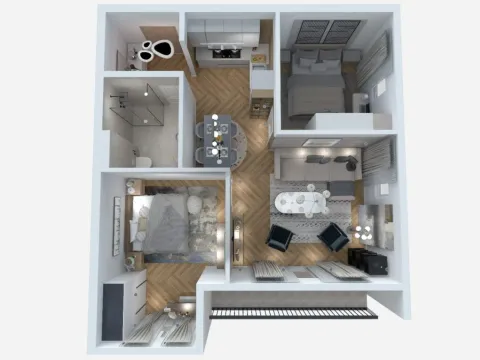 Sale, two bedroom apartment, 61m², Sutomore, Bar - image 5