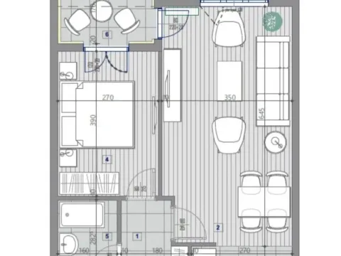 Prodaja, jednosoban stan, 49m², Central Point, Podgorica - image 4