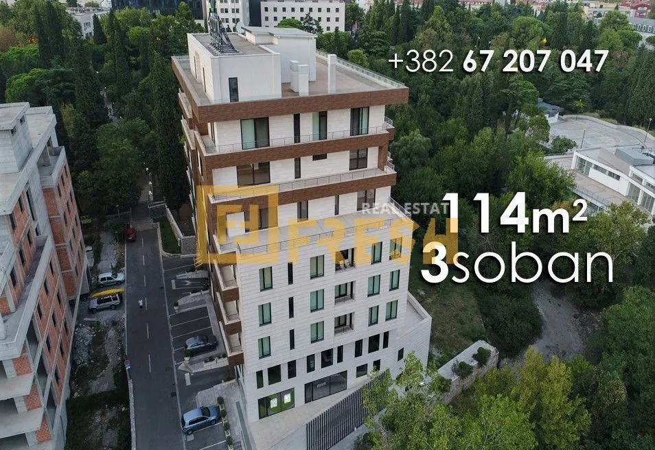 Sale, three bedroom apartment, 114m², Centar, Podgorica