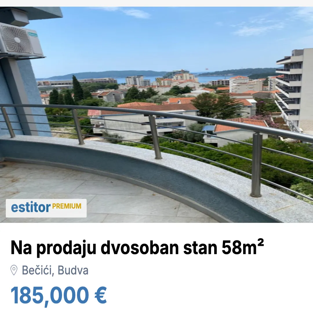 Prodaja, dvosoban stan, 58m², Bečići, Budva