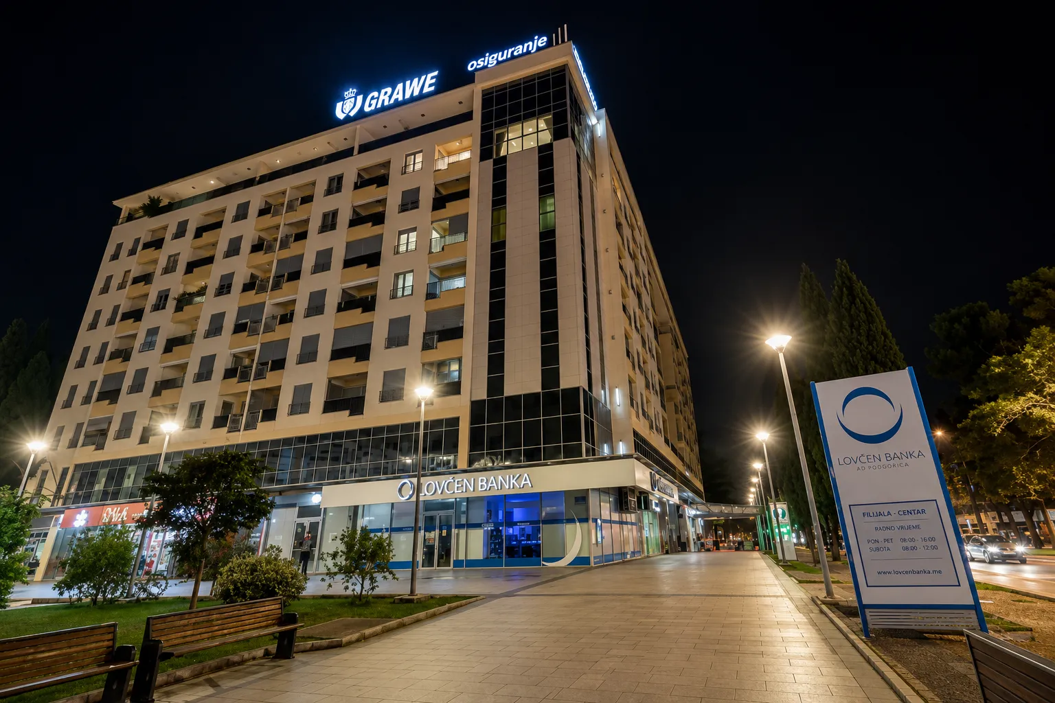 Rent, one bedroom apartment, 54m², Centar, Podgorica