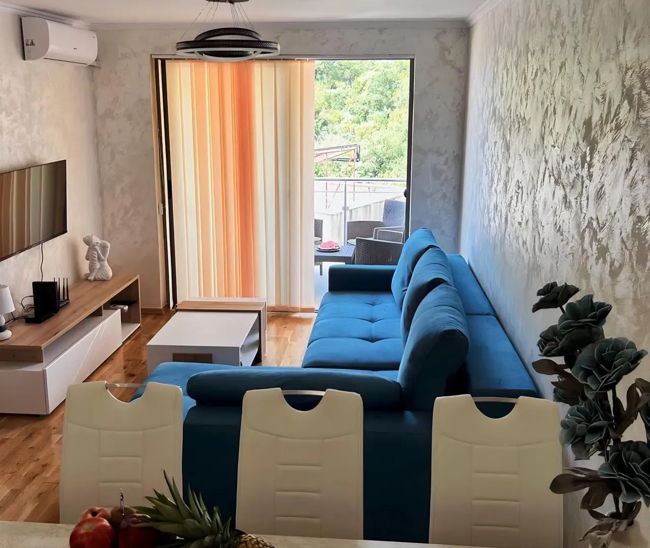 Izdavanje, jednosoban stan, 49m², Pržno, Budva