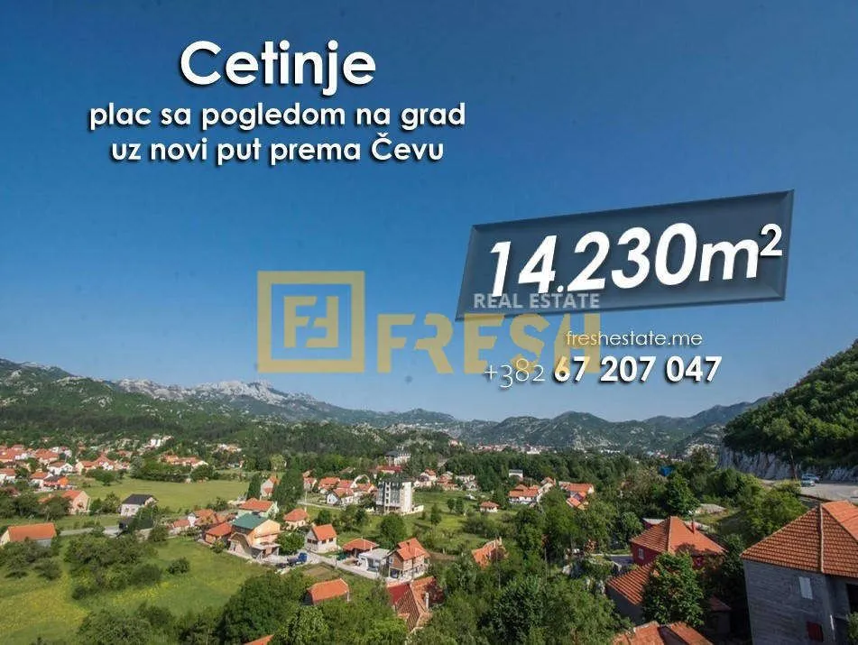 Prodaja, plac, 14230m², Cetinje, Crna Gora