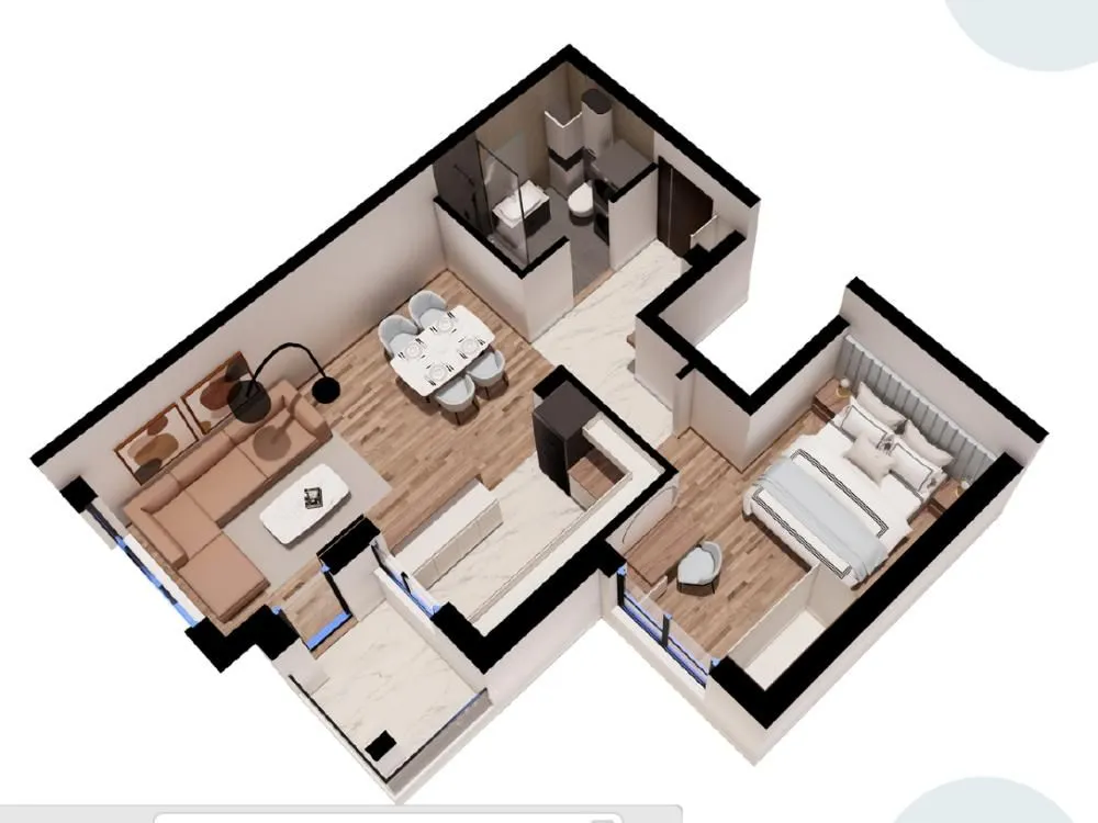 Prodaja, jednosoban stan, 45m², Pantelej, Niš