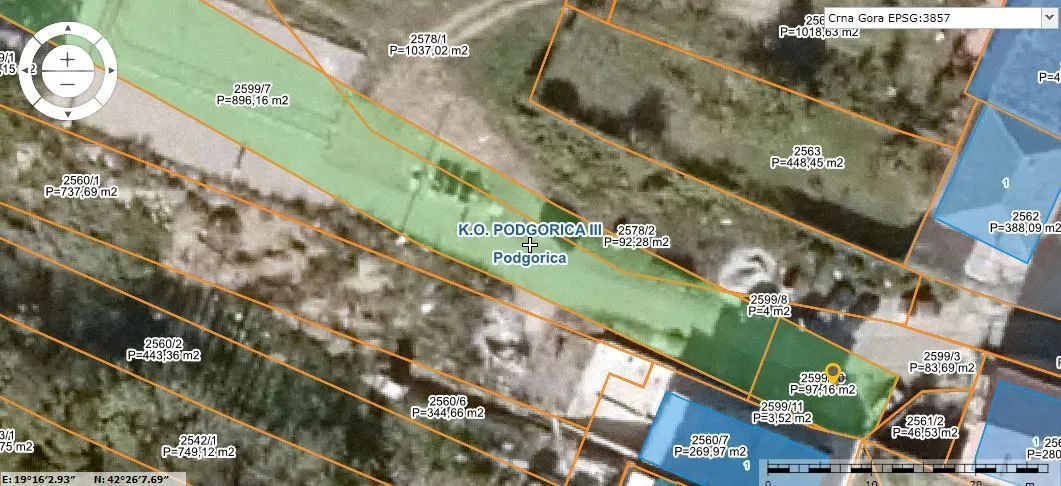 Prodaja, plac, 1085m², Drač, Podgorica