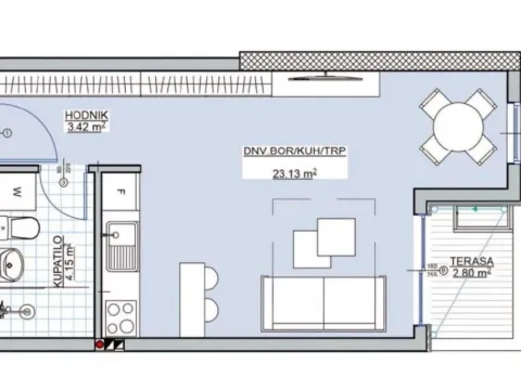 Sale, studio apartment, 34m², Bar, Crna Gora - image 2
