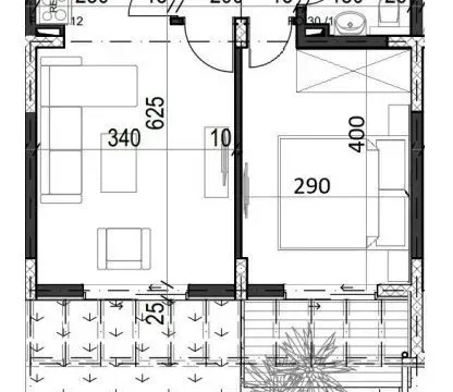 Prodaja, jednosoban stan, 38m², Radanovići, Kotor - image 3