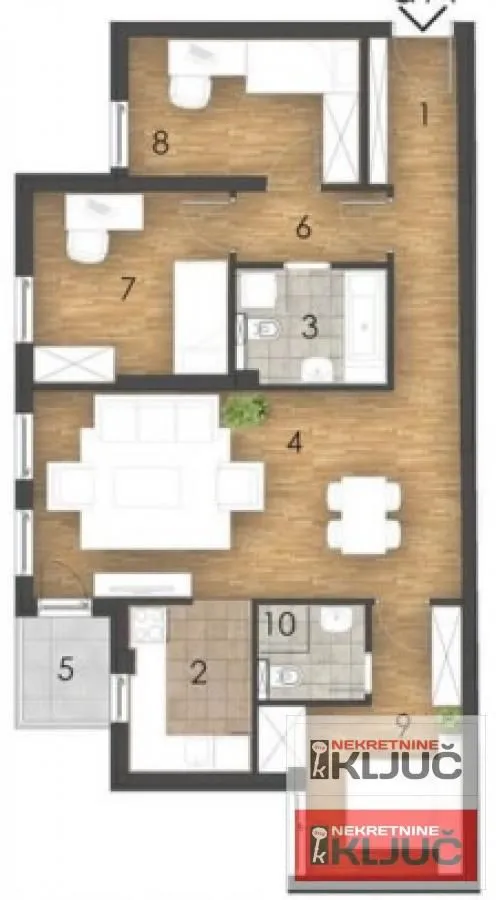 Prodaja, četvorosoban stan, 81m², Bulevar patrijarha Pavla, Novi Sad Sve Podlokacije