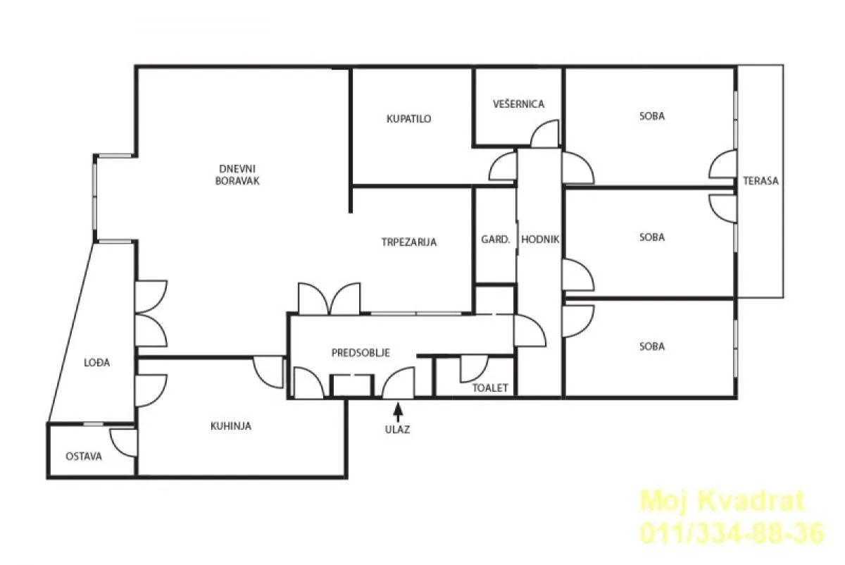 Sale, four bedroom apartment, 137m², Savski Venac, Beograd
