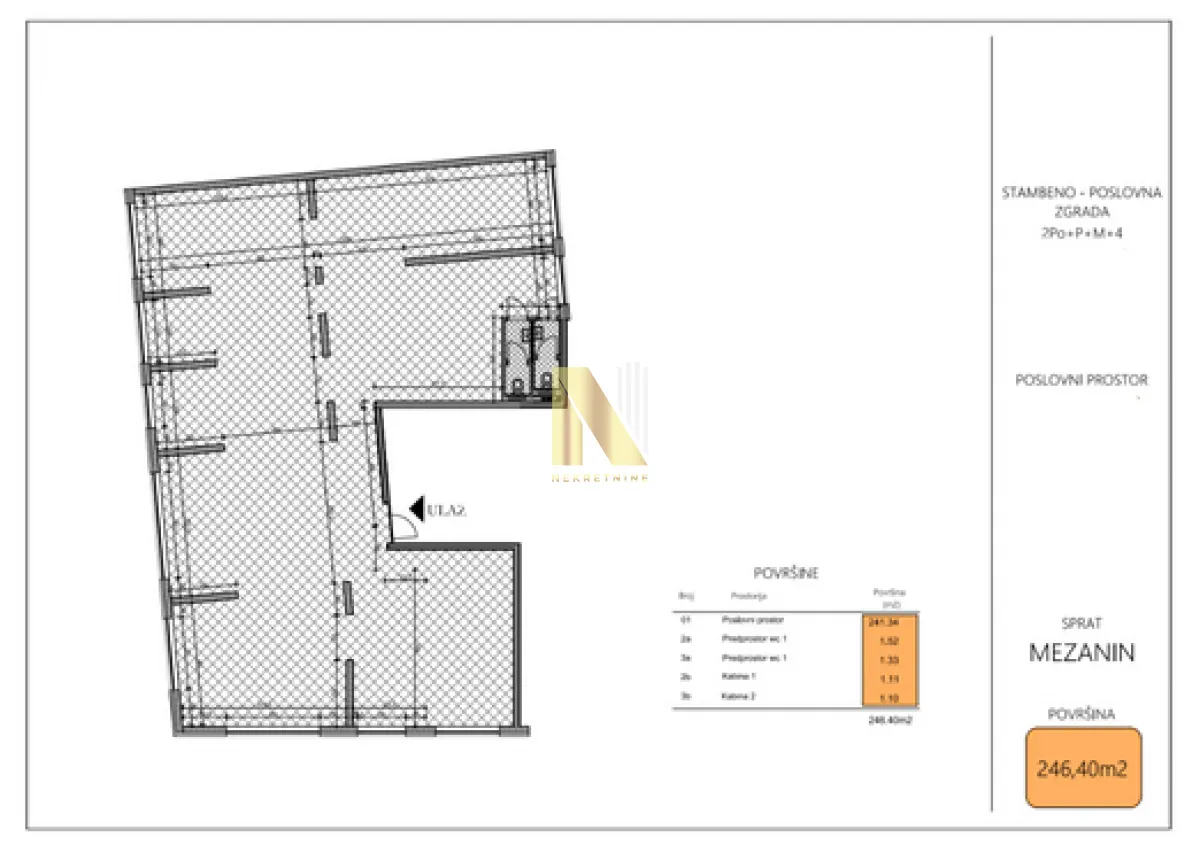 Sale, office space, 802m², Salajka, Novi Sad Sve Podlokacije