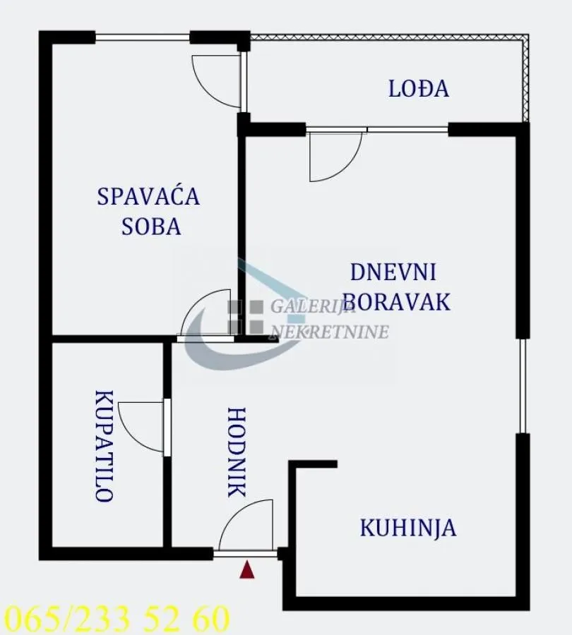 Sale, two bedroom apartment, 62m², Novi Beograd Sve Podlokacije, Beograd
