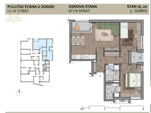 Sale, three bedroom apartment, 64m², Medijana, Niš - image 2