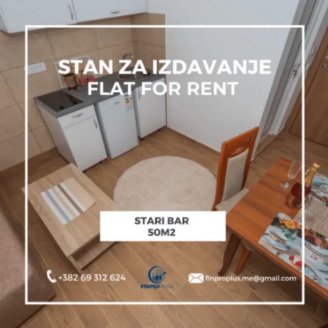 Rent, apartment, 50m², Stari Bar, Bar