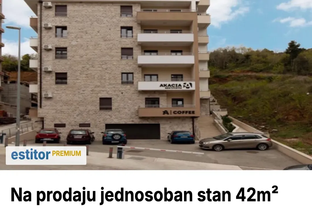 Prodaja, jednosoban stan, 42m², Budva, Crna Gora