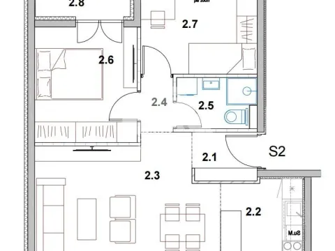 Stan in Palilula Sve Podlokacije