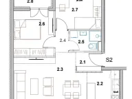 Sale, three bedroom apartment, 51m², Palilula Sve Podlokacije, Beograd