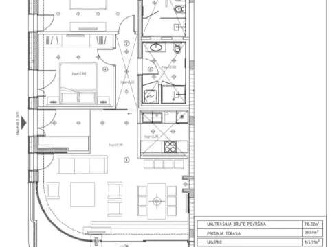 Sale, apartment, 147m², Dukley Gardens, Budva - image 2