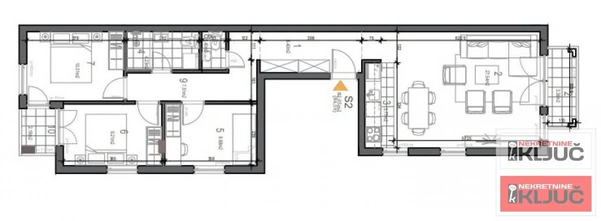 Sale, four bedroom apartment, 89m², Veternička rampa, Novi Sad Sve Podlokacije