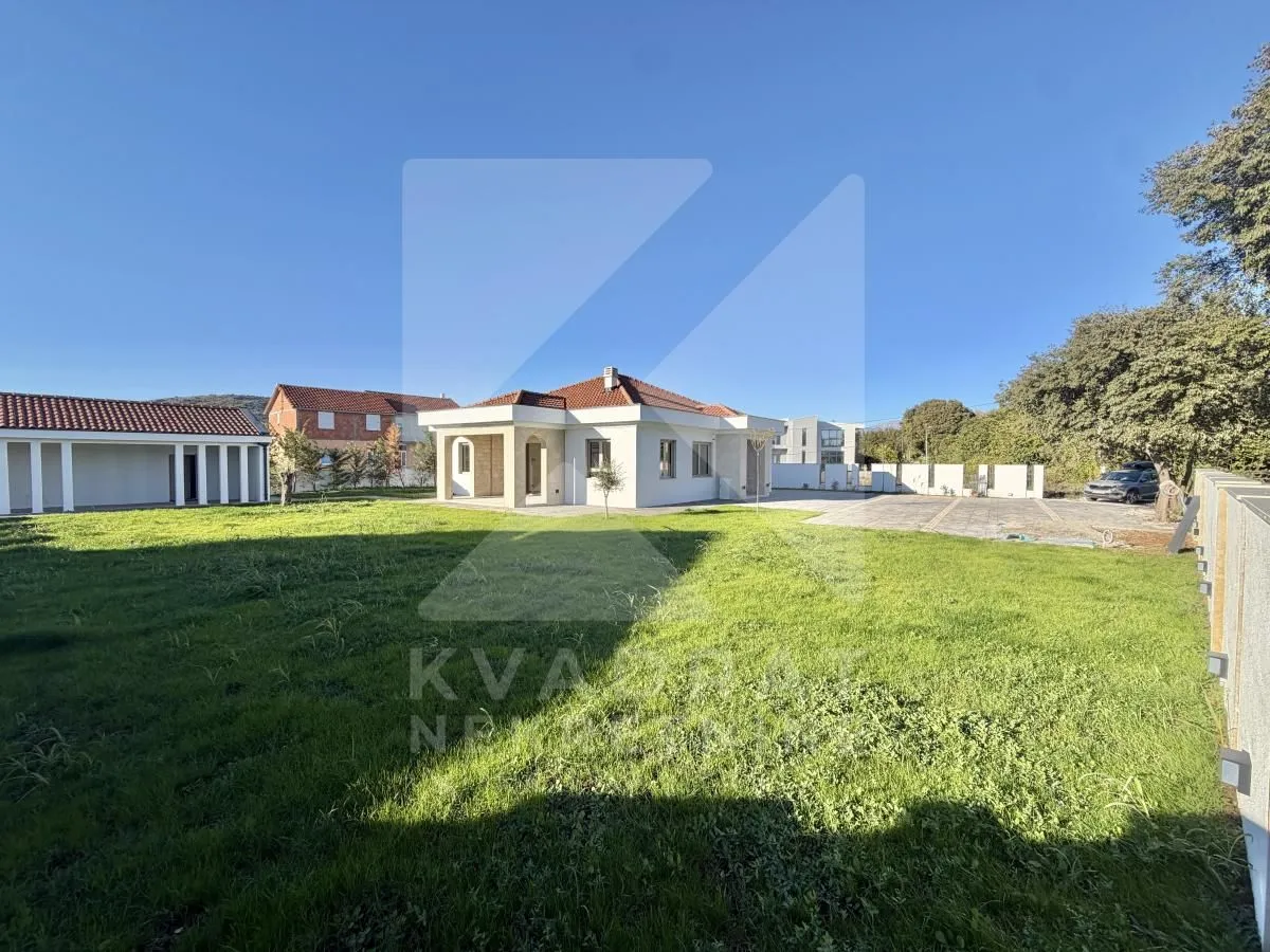 View of the yard and the exterior of the house with a lawn.