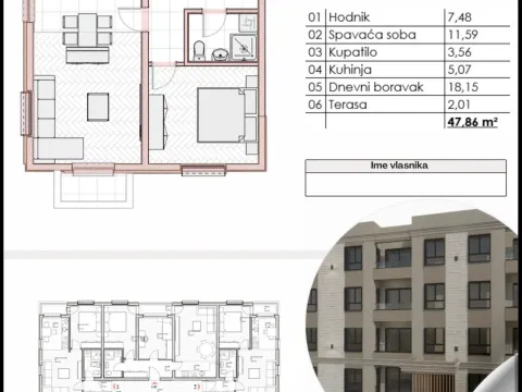 Sale, one bedroom apartment, 41m², Zabjelo, Podgorica - image 5