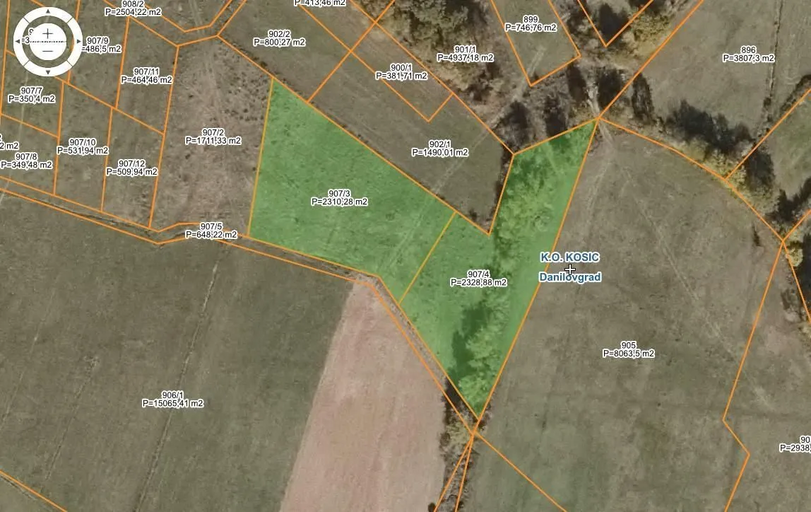 Prodaja, plac, 4600m², Kosić, Danilovgrad