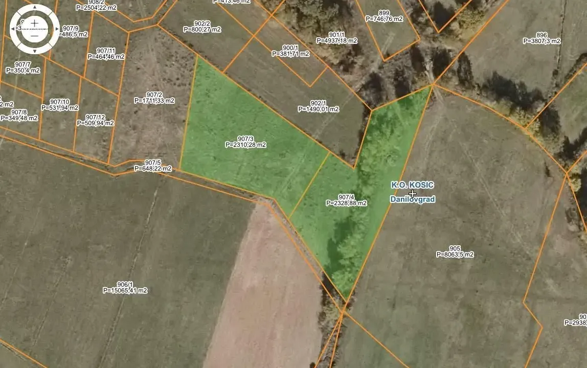 Prodaja, plac, 4600m², Kosić, Danilovgrad