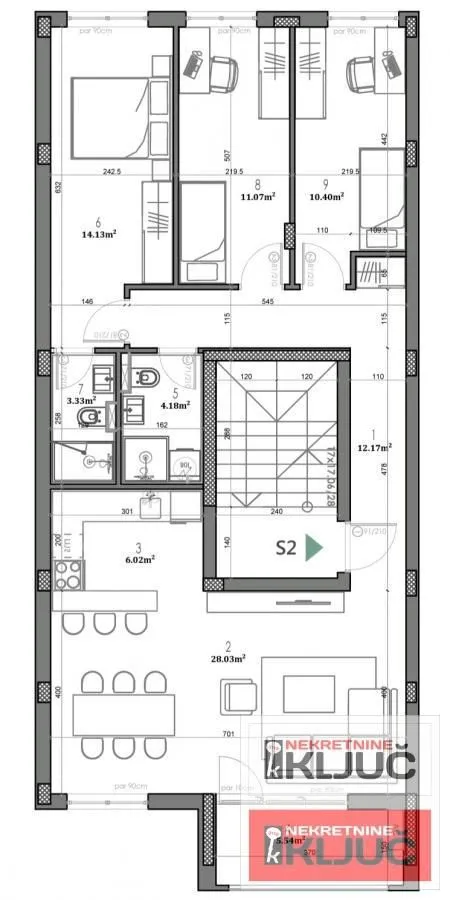 Sale, four bedroom apartment, 93m², Telep, Novi Sad Sve Podlokacije