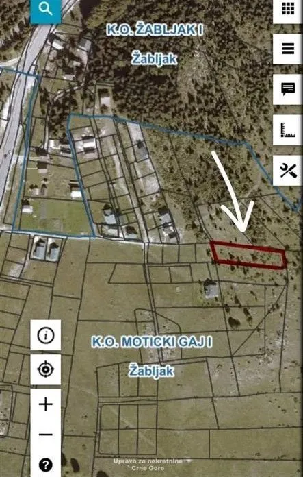 Prodaja, plac, 1597m², Žabljak, Crna Gora