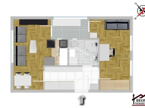 Prodaja, dvosoban stan, 44m², Kluz, Zvezdara Sve Podlokacije - image 18