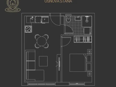 Sale, two bedroom apartment, 35m², Telep, Novi Sad Sve Podlokacije - image 3