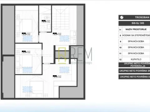 Sale, three bedroom apartment, 78m², Zabjelo, Podgorica - image 14