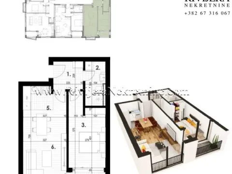 Prodaja, jednosoban stan, 52m², Kava, Tivat - image 8