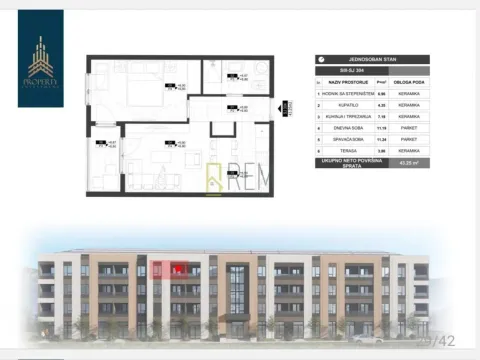 Prodaja, jednosoban stan, 43m², Zabjelo, Podgorica - image 8