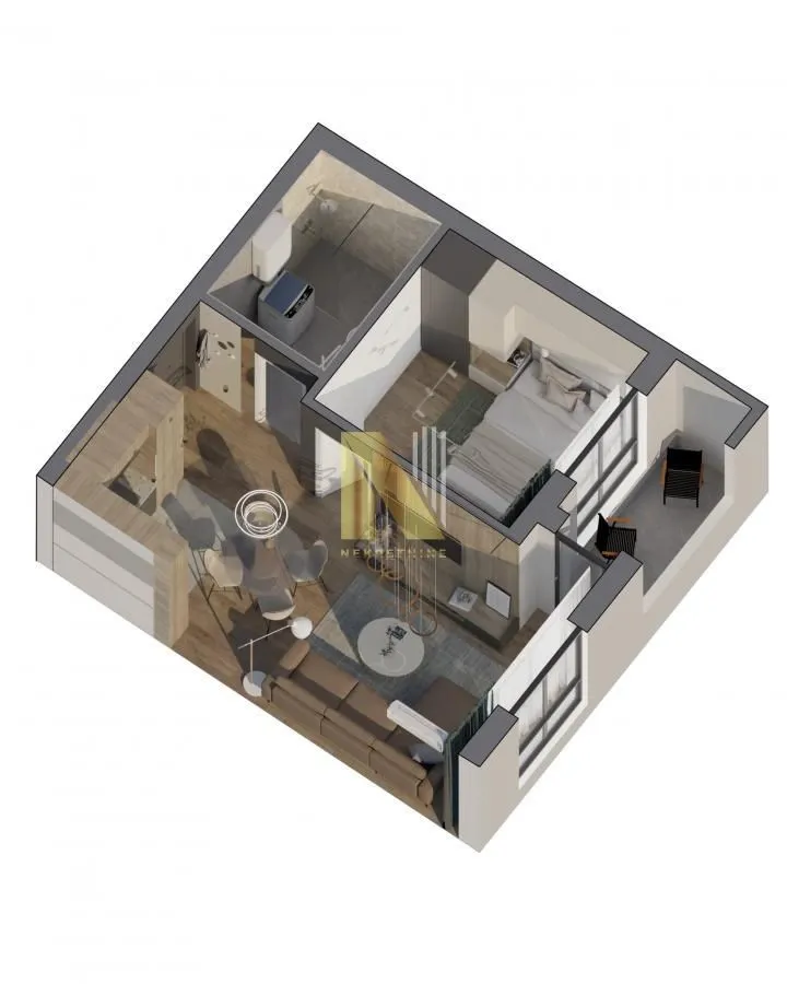 Prodaja, dvosoban stan, 58m², Sajmište, Novi Sad