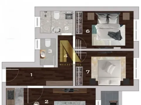 Prodaja, trosoban stan, 63m², Adice, Novi Sad Sve Podlokacije - image 1