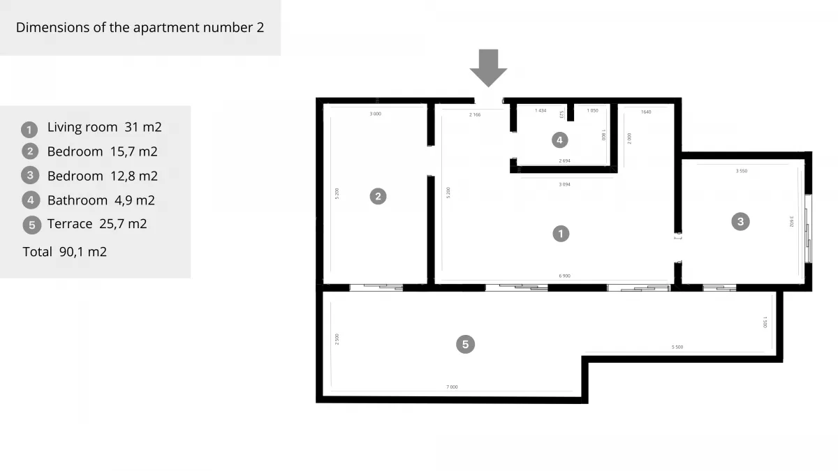 Sale, two bedroom apartment, 90m², Mrčevac, Tivat