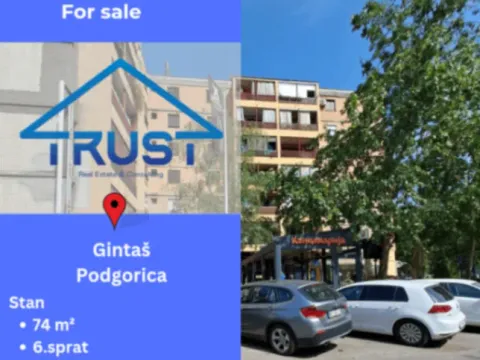 Prodaja, dvosoban stan, 74m2, Gintaš, Podgorica Prodaja, dvosoban stan, 74m2, Gintaš, Podgorica