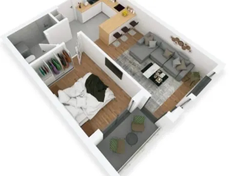 Sale, one bedroom apartment, 49m², Centar, Bar - image 2