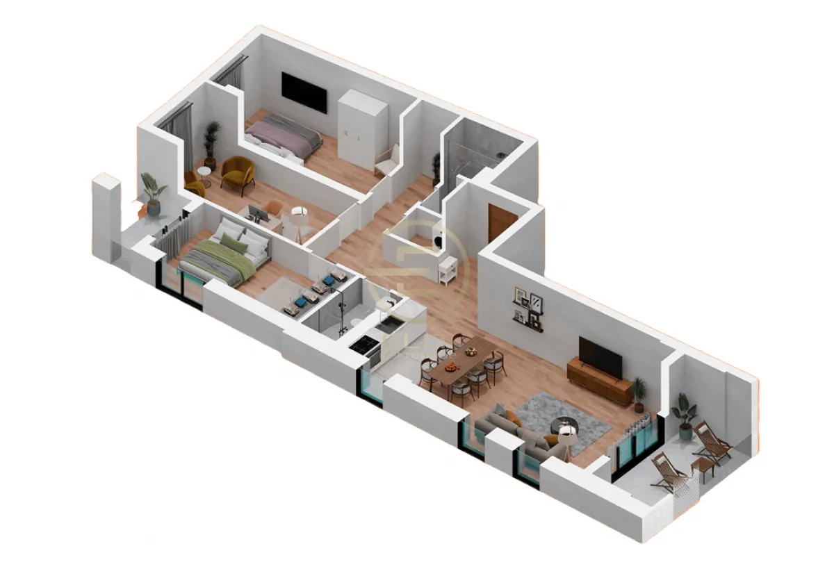 Prodaja, četvorosoban stan, 102m², Podbara, Novi Sad Sve Podlokacije