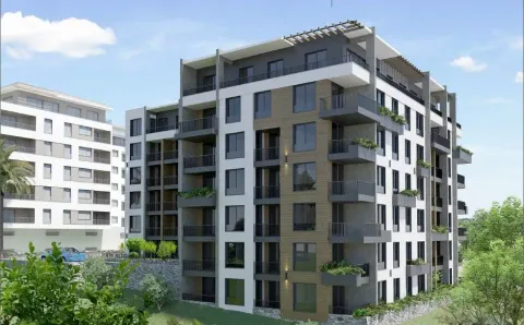 Spoljašnji izgled moderne stambene zgrade sa terasama. - image 3