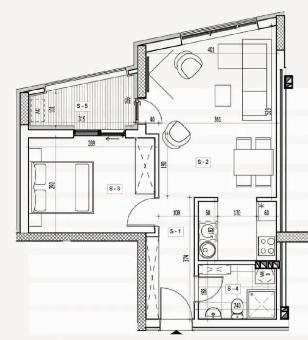 Prodaja, jednosoban stan, 48m², Medijana, Niš