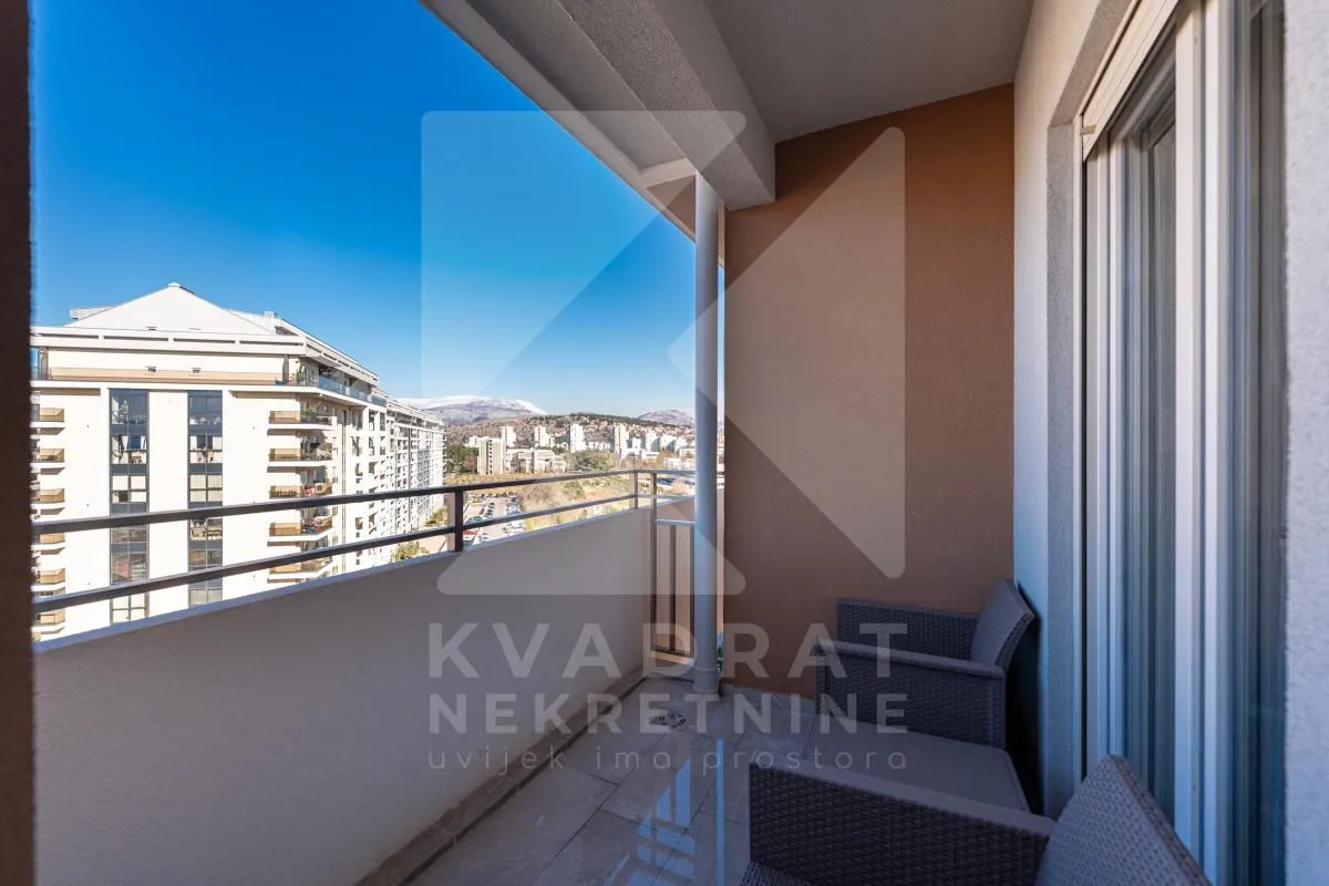 Rent, one bedroom apartment, 47m², Central Point, Podgorica